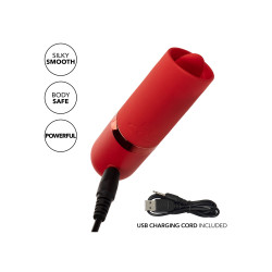 Calexotics Stimulateur de clitoris avec langue Kyst Flicker Rouge